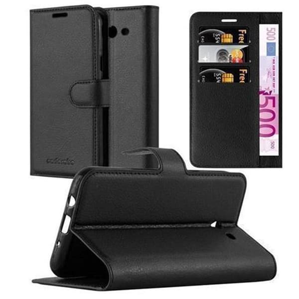 Etui för Samsung Galaxy J3 2017 US Version i JET BLACK Svart