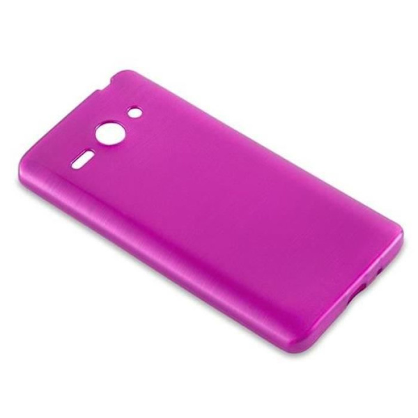 Coque Huawei ASCEND G520 / G525 ROSA VIF Cadorabo DESIGN BROSERAD Fodral TPU Silikon Skydd Etui Case Cover Ultra Slim Bumper