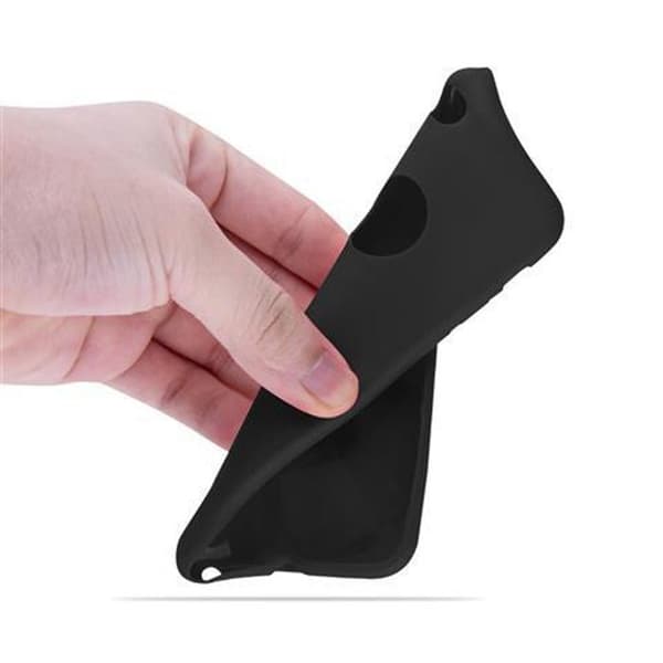 Skal för iPhone 6 / 6S CANDY SVART Stötsäker Silikon Svart