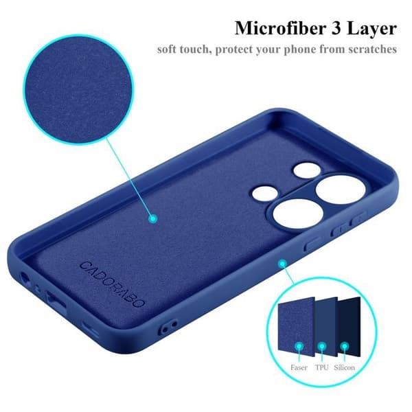 Skyddande stötsäker skal för Xiaomi Poco M6 Pro i LIQUID BLUE Blå