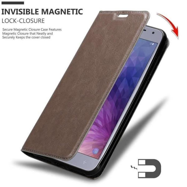 Cadorabo Fodral till Samsung Galaxy J4 2018 i KAFFEBRUNT