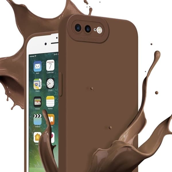 Skyddsfodral för iPhone 7 PLUS / 7S PLUS / 8 PLUS i FLUID BRUN Stötsäker brun