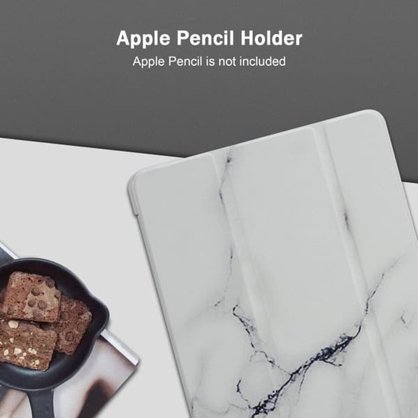 Fodral för iPad MINI / MINI 2 / MINI 3 / MINI 4 / MINI 5 Flip-skal i Vit Marmor Skydd Vit
