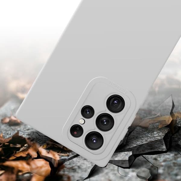 Skyddsfodral för Samsung Galaxy S22 ULTRA i FLUID VIT Stötsäker Vit