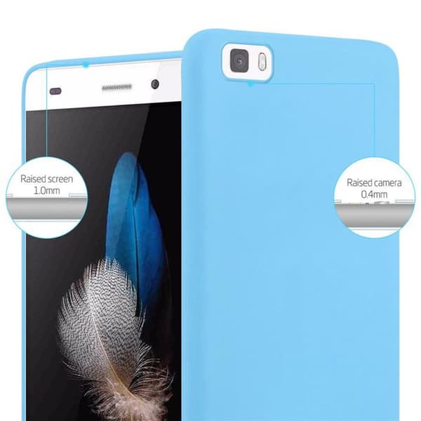 Skyddsfodral för Huawei P8 LITE 2015 CANDY BLÅ Stötabsorberande Silikon Blå