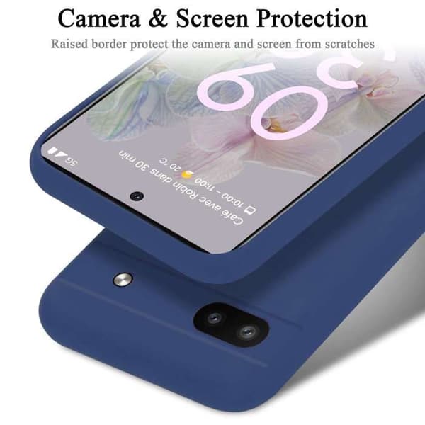 Skyddande skal för Google PIXEL 6A Stötskydd i LIQUID BLUE Blå