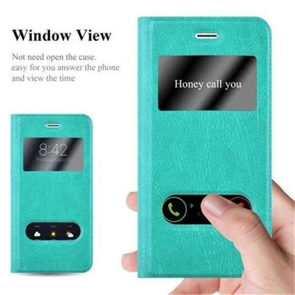 Apple iPhone 6 - iPhone 6S-fodral i MINT TURKOS från Cadorabo (Design VIEW) Fullt skyddsfodral med flipflik,