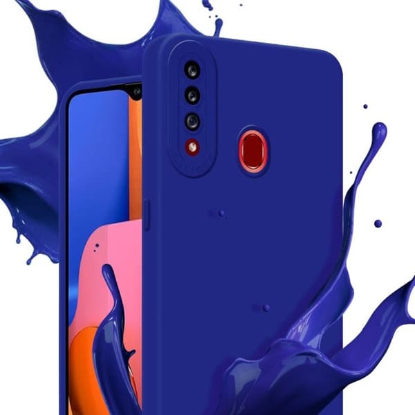 Skyddsfodral för Samsung Galaxy A20s i FLUID BLÅ Stötsäker Blå