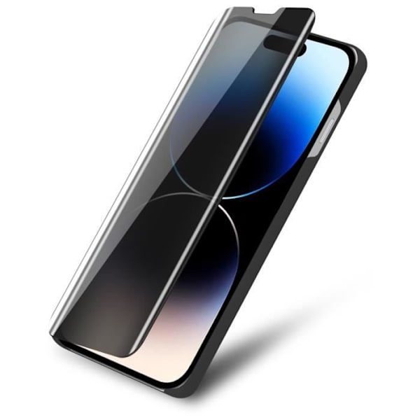 Fodral - CADORABO - iPhone 14 PRO - Svart - Clear View - Stativfunktion Svart