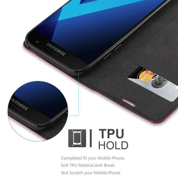 Cadorabo Fodral till Samsung Galaxy A7 2017 i APPLE RÖTT