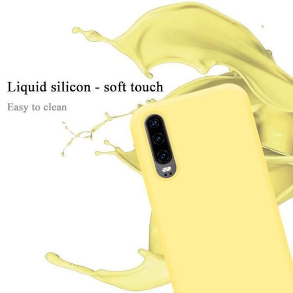 Coque - CADORABO - Huawei P30 - Silikon TPU - Gul - Stötabsorberande skydd Gul