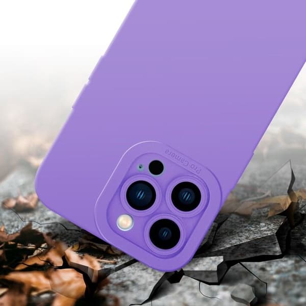 Skyddsfodral för iPhone 12 PRO i FLUID LJUST LILA Stötskyddande Violett