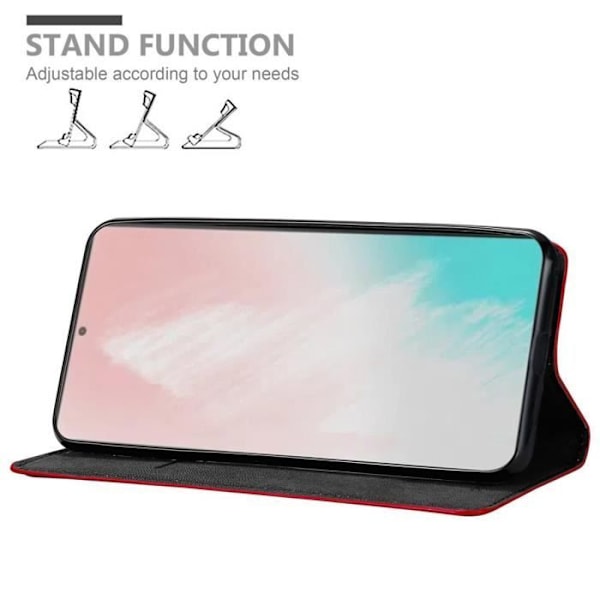 Cadorabo-fodral för Samsung Galaxy NOTE 20 PLUS i APPLE RED Magnetisk stängning Skyddsfodral Äppelrött