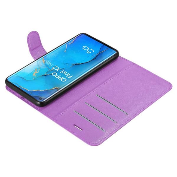 Etui för Oppo FIND X2 NEO i ORKIDÉER VIOLETT Violett