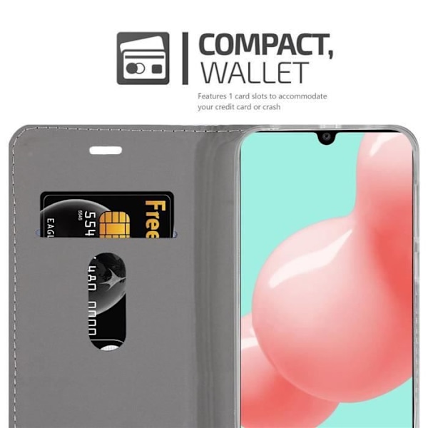 Etui för Samsung Galaxy A41 - CADORABO - Ljusgrå Brun - Konstläder - Magnetstängning - Ställfunktion LJUSGRÅ BRUN