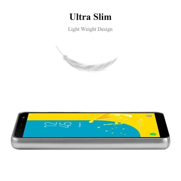 Coque - CADORABO - Samsung Galaxy J6 2018 - Skydd 360° - TPU/Silikon - Matdesign Grå