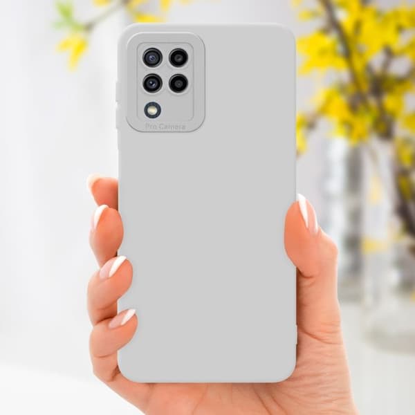 Skyddsfodral för Samsung Galaxy M22 / M32 4G i FLUID VIT Stötsäker Vit