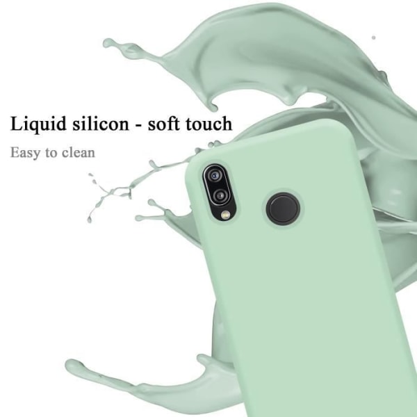 Fodral till Huawei P20 LITE 2018 / NOVA 3E i LIQUID LIGHT GREEN Cadorabo Cover Silikon TPU