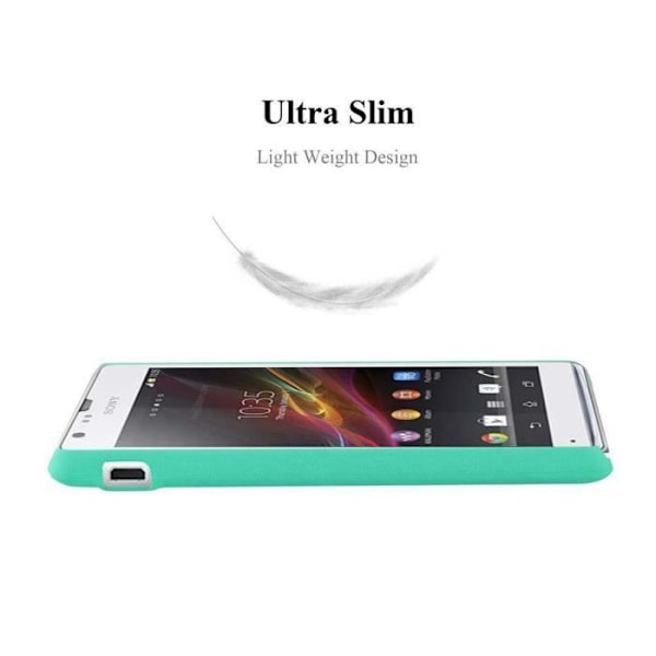 Coque - CADORABO - Sony Xperia SP - Stötsäkerhet - Frostad Design - Färg Frosty Grön Frostig grön