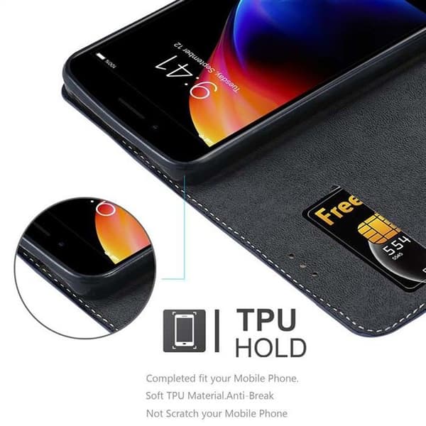 Skal för iPhone 7 PLUS / 7S PLUS / 8 PLUS Fodral i BLÅ BRUN Skyddsetui Blå