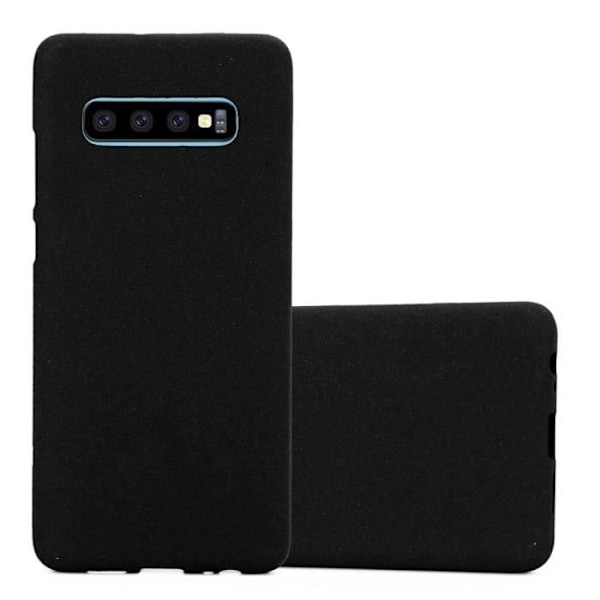 Coque - CADORABO - Samsung Galaxy S10 PLUS - TPU-skydd - Tunn design - Färg Frost svart Frost Svart