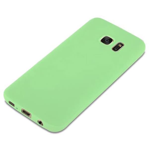 Skyddsfodral för Samsung Galaxy S7 CANDY GRÖN PASTELL Stötsäker Silikon Grön