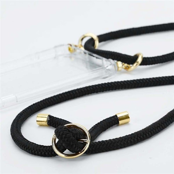 Coque Collier för LG K10 2017 Fodral i SVART Modehalsband Fodral Täck silikonjusterbar Svart
