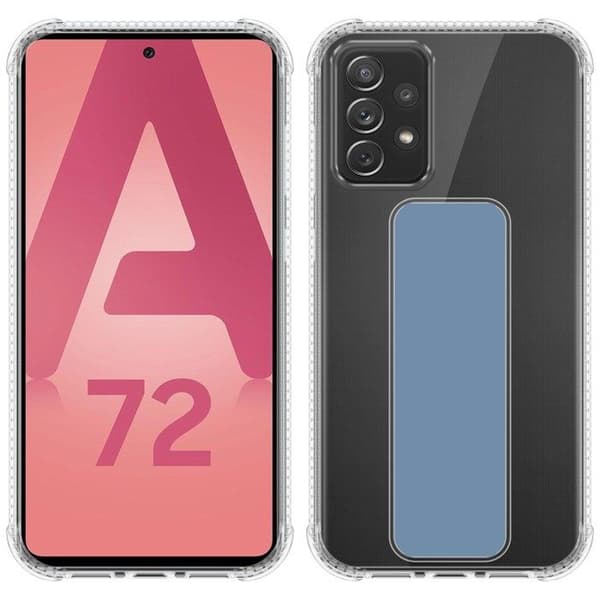 Skydd för Samsung Galaxy A72 4G / 5G LJUST BLÅ med stöd och ställfunktion Blå