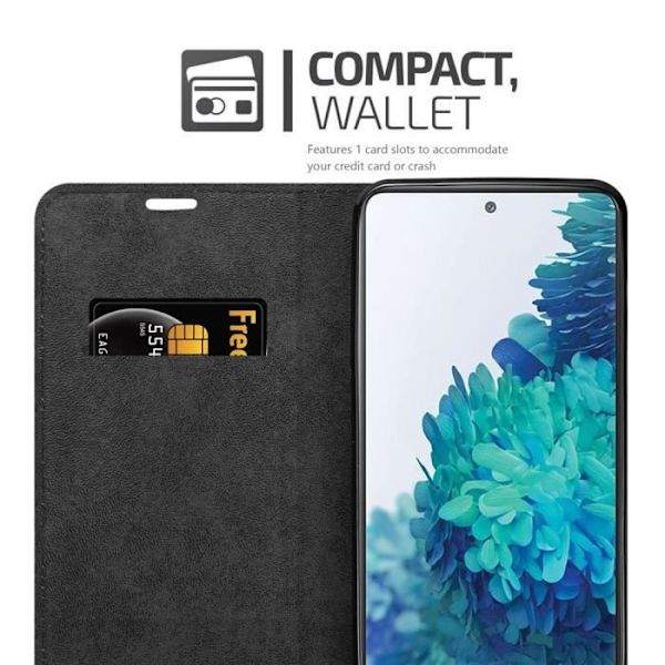Telefonfodral - CADORABO - Samsung Galaxy S20 FE - Kaffebrun - TPU-silikon - Magnetstängning kaffe brunt