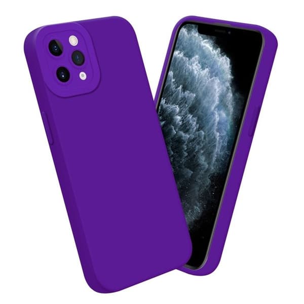 Skyddsfodral för iPhone 11 PRO i MÖRKLILA FLUID Stötsäker Violett