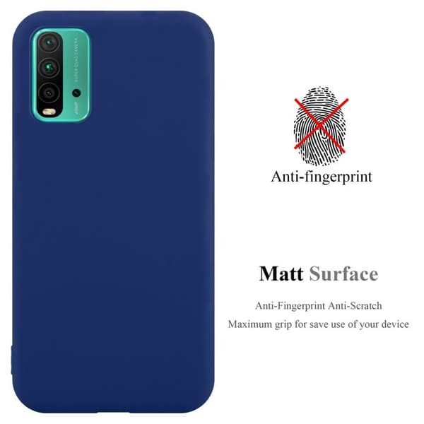Skyddsfodral för Xiaomi RedMi 9T / POCO M3 CANDY MÖRKBLEU Stötskydd Silikon Blå