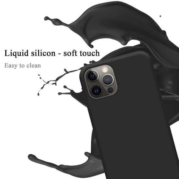 Fodral till Apple iPhone 13 MINI Skal i LIQUID BLACK Fodral Skydd Silikon TPU mobiltelefon Svart