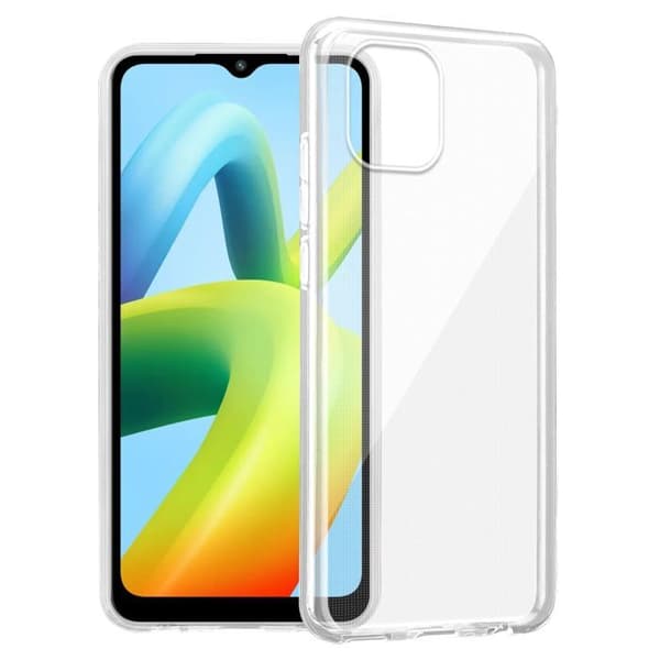 Transparent stötsäker silikonfodral för Redmi A1 / A2 Vit