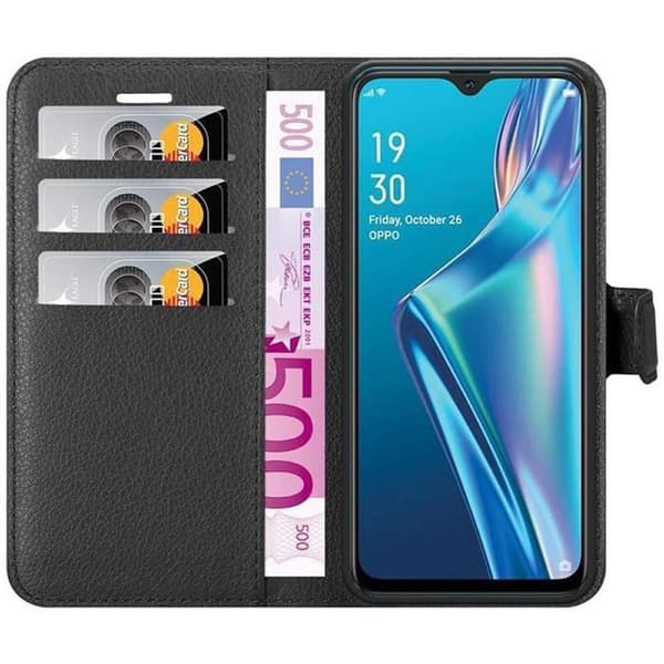 Fodral för Oppo A12 i JETSVART Svart