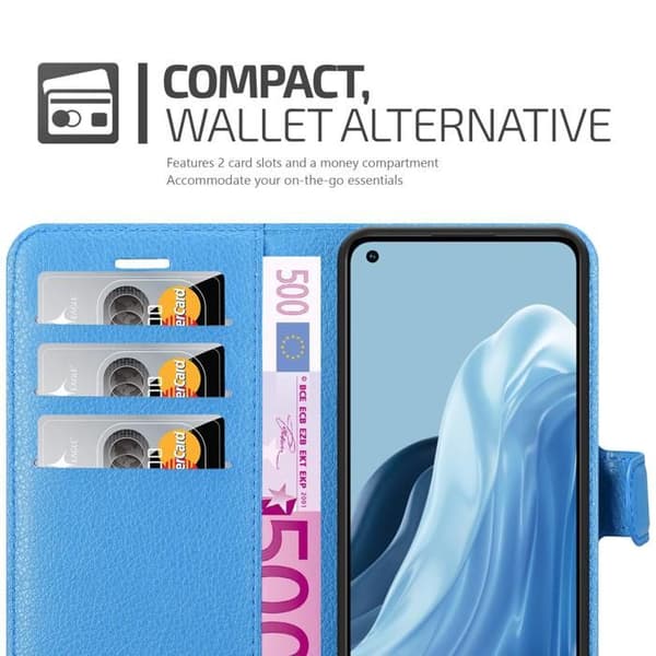 Etui för Realme 7 5G i PASTELLBLÅ Blå