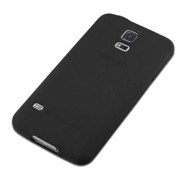 Fodral Samsung Galaxy S5 / S5 NEO FROST SVART Cadorabo FROST TPU Silikonskydd Fodral Skal Ultra Slim Fin Bumper