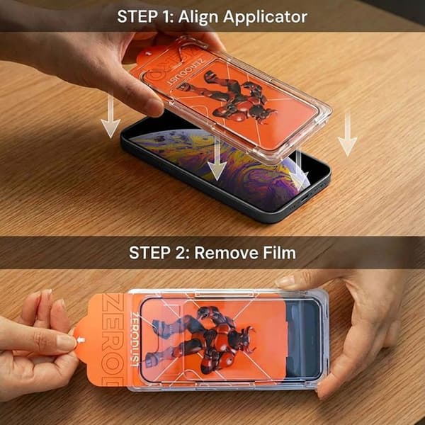 Härdat glas för iPhone XS MAX Skärmskydd Vit