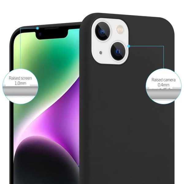 Skal för iPhone 14 PLUS CANDY SVART Stötsäker Silikon Svart