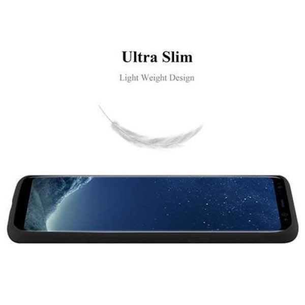 Samsung Galaxy S8 PLUS CANDY BLACK Fodral Cadorabo DESIGN CANDY TPU Silikonskydd Fodral Skydd Ultra Slim Bumper