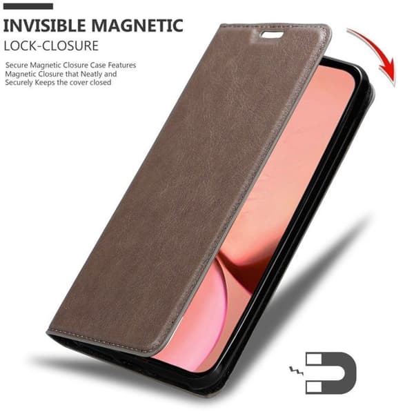 Etui för iPhone 13 PRO Fodral i MÖRKBROWN brun