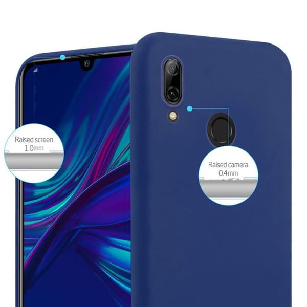Skyddsfodral för Honor 10 LITE / Huawei P SMART 2019 MÖRKBLEU Stötskydd Silikon Blå