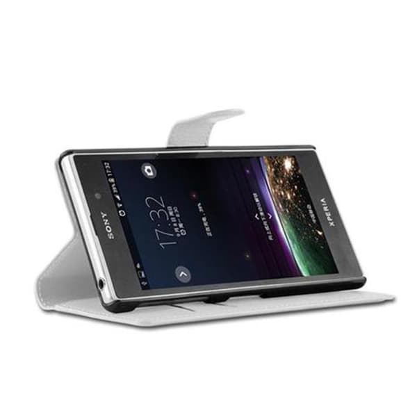 Fodral för Sony Xperia Z1 i VIT ALABASTER Vit