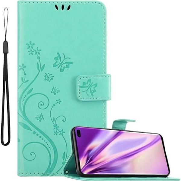 Cadorabo Fodral till Samsung Galaxy S10 PLUS i grönt - blommönster Grön
