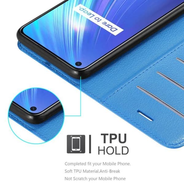 Etui för Realme 6 4G / 6s i PASTELLBLÅ Blå