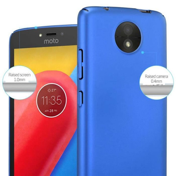Coque - CADORABO - MOTO C - Metallisk - Stötskydd - Elegant design Blå