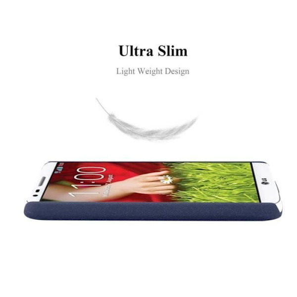 Coque - CADORABO - LG G2 MINI - Hårdskydd - Matdesign - Blå färg Blå