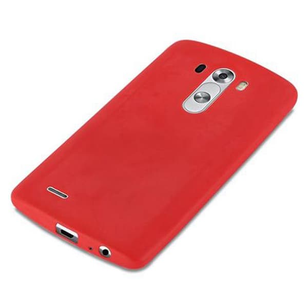 Skal för LG G3 CANDY RÖD Stötsäker Silikon Röd