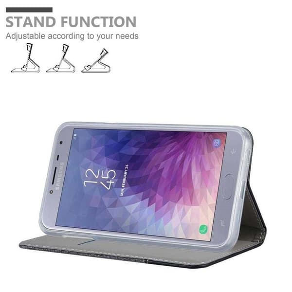 Skyddsfodral för Samsung Galaxy J4 2018 i GRÅ SVART Etui Case Stötskydd Grå