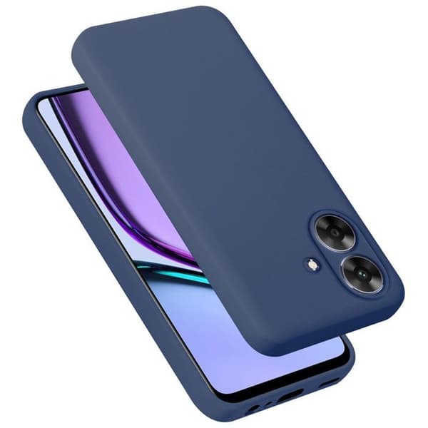 Skyddande stötsäker skal för Realme Note 60 i flytande blå Blå