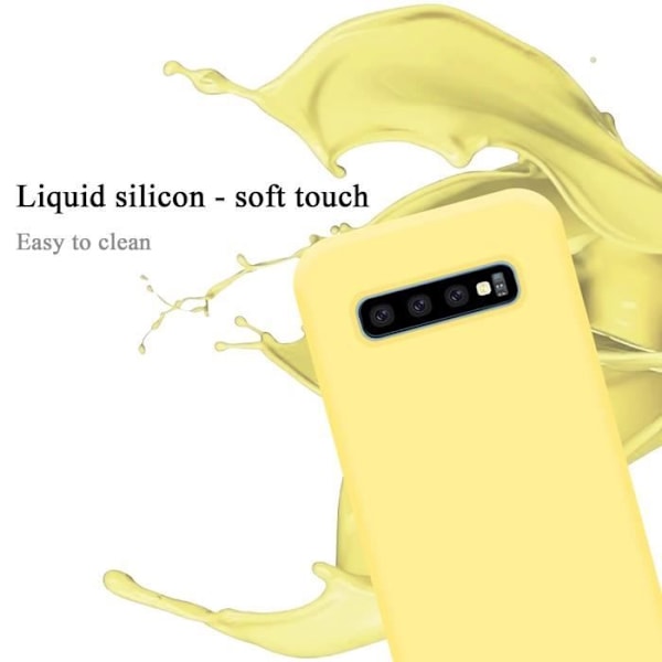 Coque - CADORABO - Samsung Galaxy S10 PLUS - Silikon TPU - Gul - Stötsäkerhet Gul